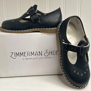 Zimmerman Flora t-Strap in Navy Toddler Girls Mary Janes Size 6.5 Toddler N